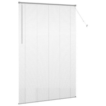 Raam Blind met gordijnen Anders Zilver 80 x 130 cm Aluminium