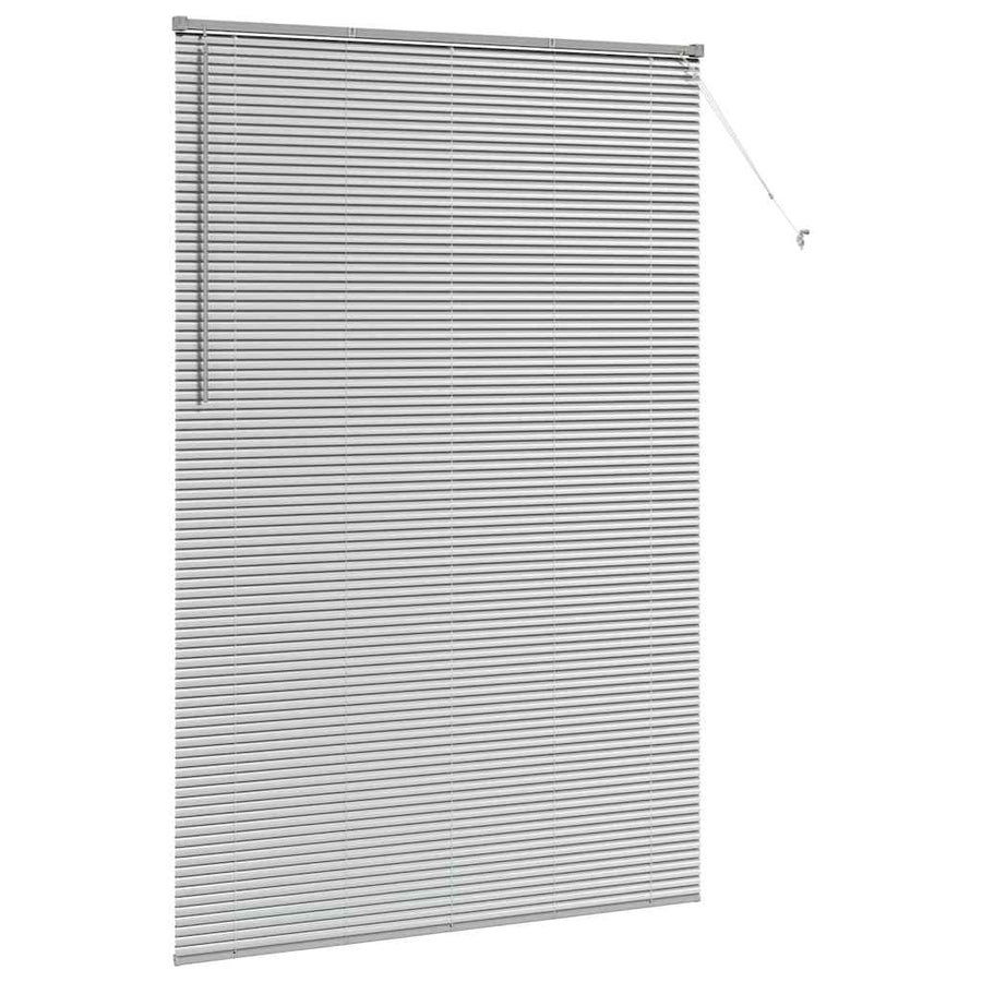 Raam Blind met gordijnen Anders Zilver 150 x 220 cm Aluminium