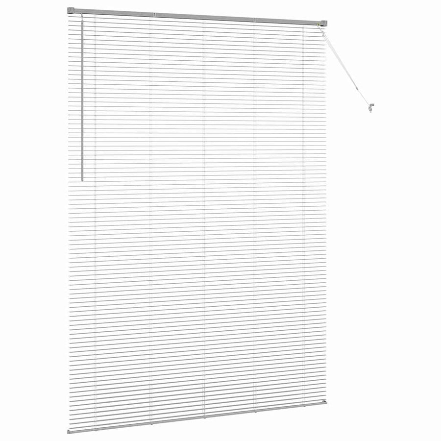 Raam Blind met gordijnen Anders Zilver 155 x 220 cm Aluminium