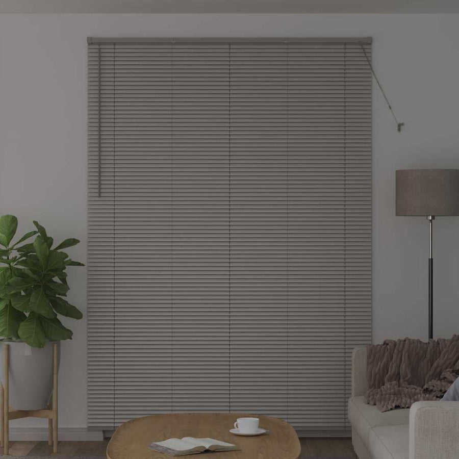 Raam Blind met gordijnen Anders Zilver 160 x 220 cm Aluminium