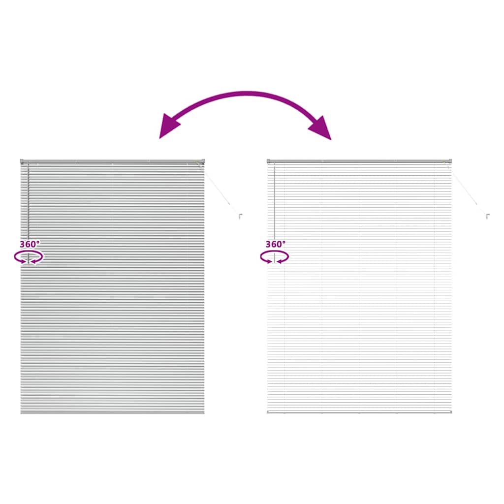 Raam Blind met gordijnen Anders Zilver 160 x 220 cm Aluminium