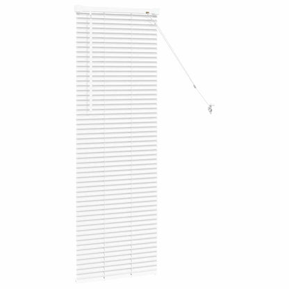 Raam Blind met gordijnen Anders Wit 80 x 130 cm Aluminium
