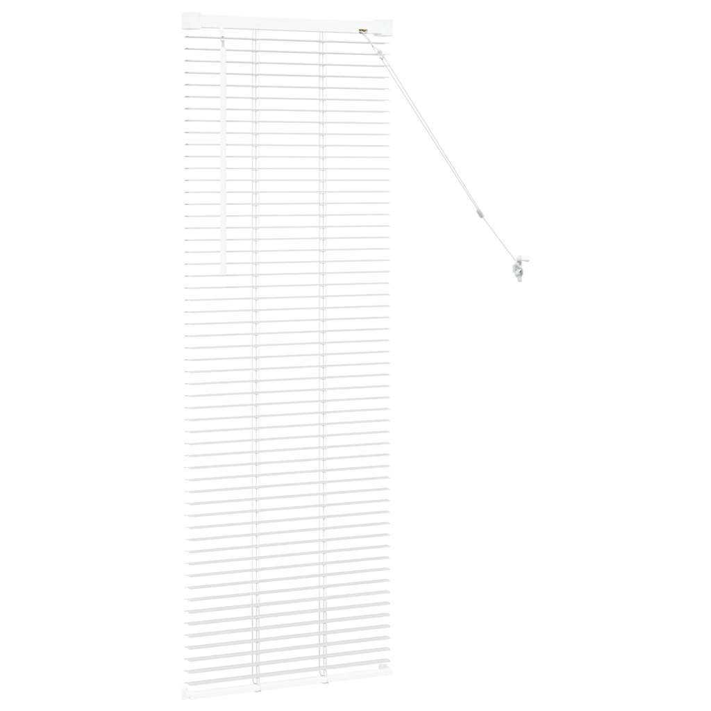 Raam Blind met gordijnen Anders Wit 80 x 130 cm Aluminium
