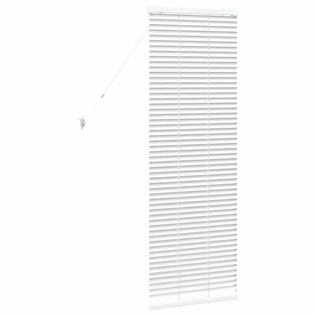 Raam Blind met gordijnen Anders Wit 80 x 130 cm Aluminium