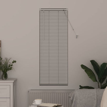 Raam Blind met gordijnen Anders Wit 80 x 130 cm Aluminium