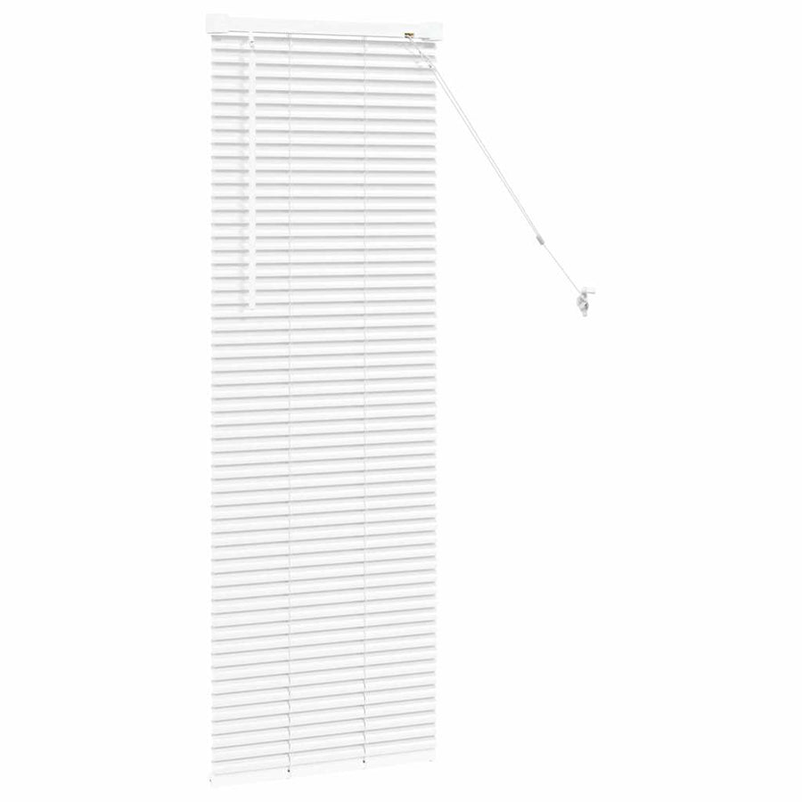 Raam Blind met gordijnen Anders Wit 80 x 130 cm Aluminium