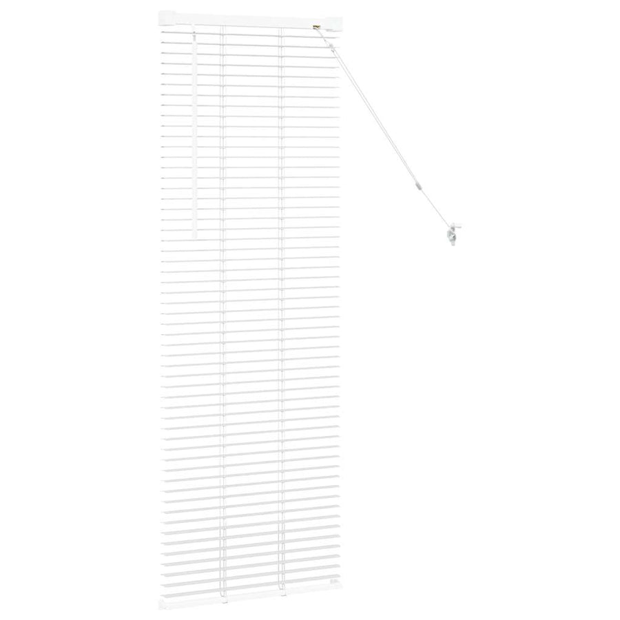 Raam Blind met gordijnen Anders Wit 80 x 130 cm Aluminium