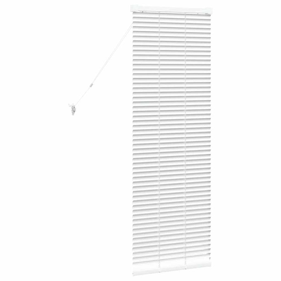 Raam Blind met gordijnen Anders Wit 80 x 130 cm Aluminium