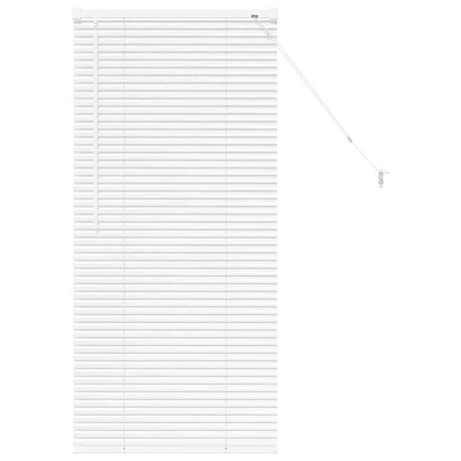 Raam Blind met gordijnen Anders Wit 80 x 130 cm Aluminium