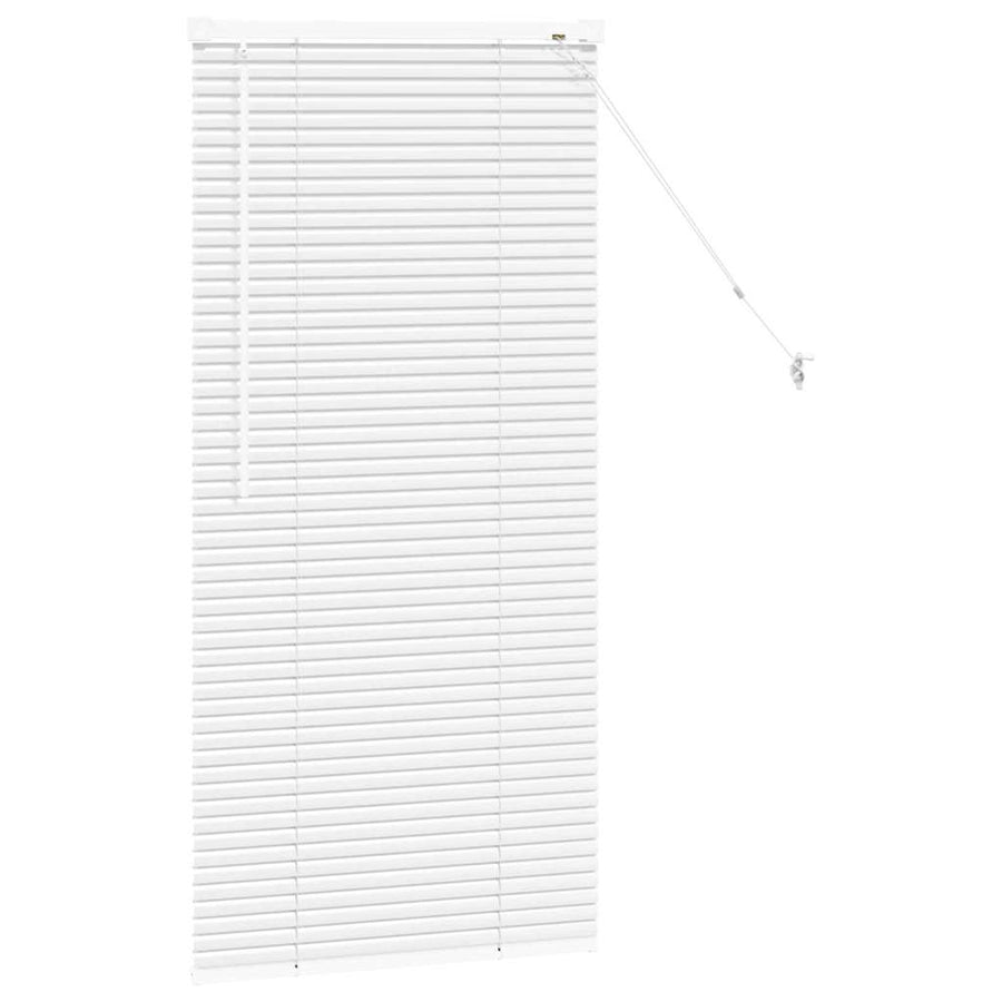 Raam Blind met gordijnen Anders Wit 80 x 130 cm Aluminium