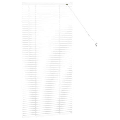 Raam Blind met gordijnen Anders Wit 80 x 130 cm Aluminium