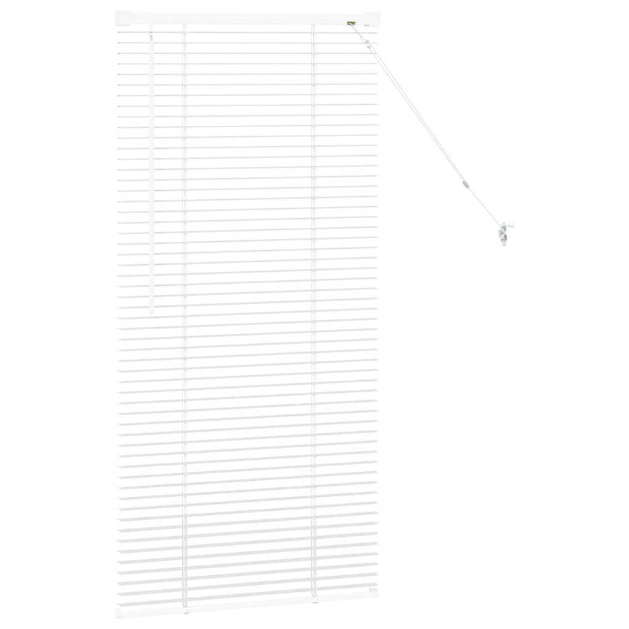 Raam Blind met gordijnen Anders Wit 80 x 130 cm Aluminium