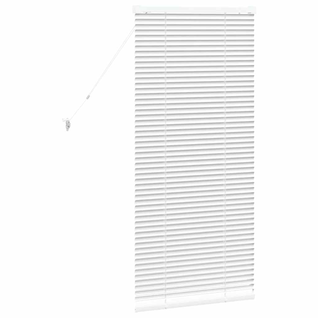 Raam Blind met gordijnen Anders Wit 80 x 130 cm Aluminium