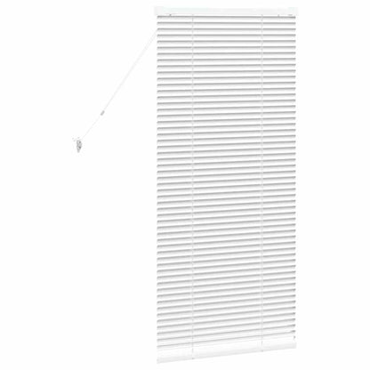 Raam Blind met gordijnen Anders Wit 80 x 130 cm Aluminium