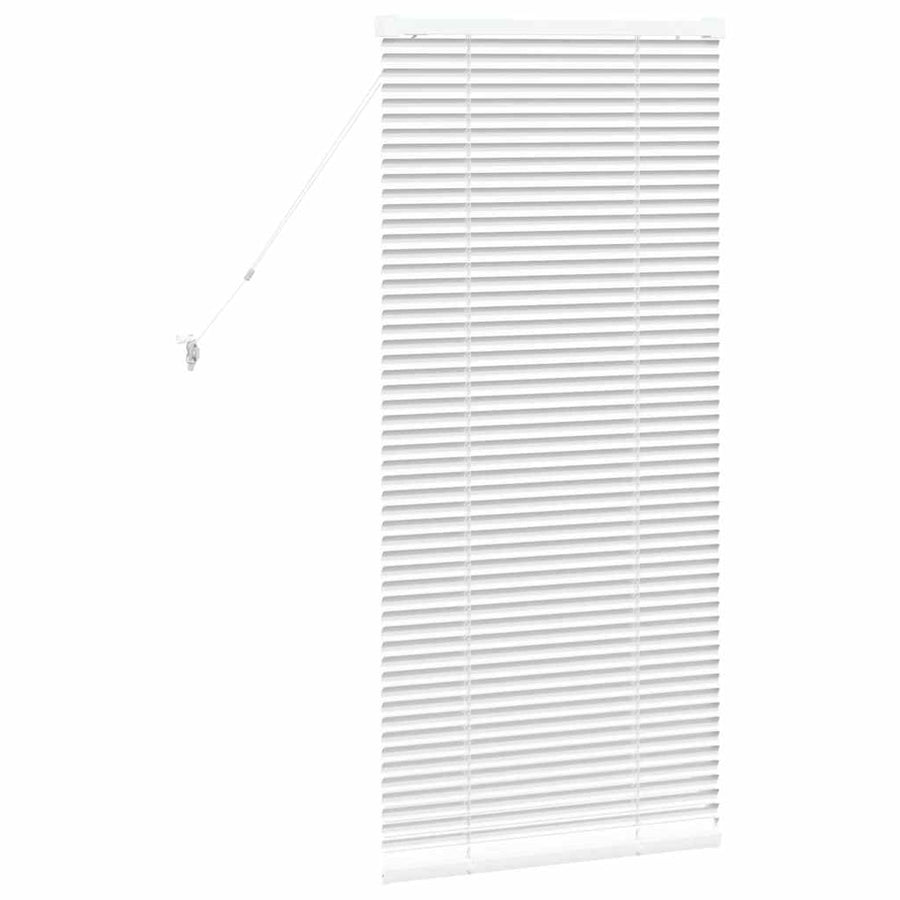 Raam Blind met gordijnen Anders Wit 80 x 130 cm Aluminium