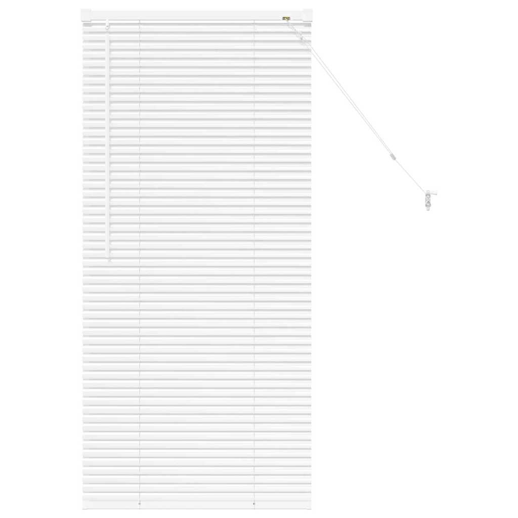 Raam Blind met gordijnen Anders Wit 80 x 130 cm Aluminium
