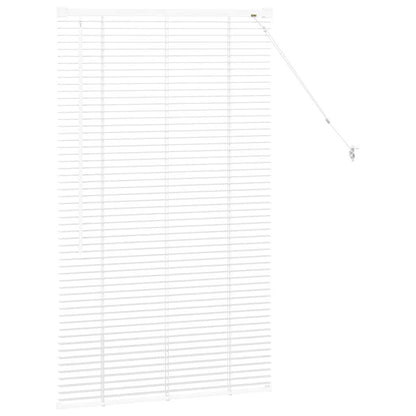 Raam Blind met gordijnen Anders Wit 80 x 130 cm Aluminium