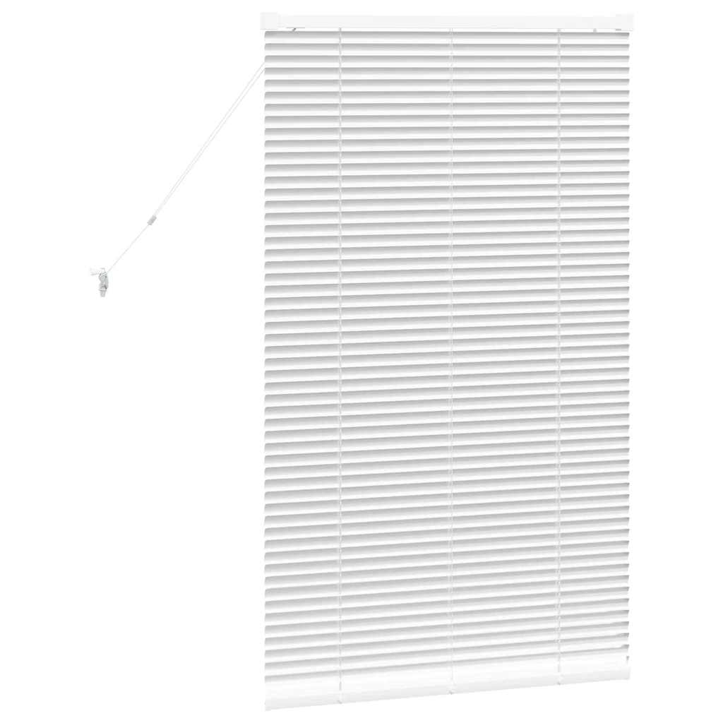Raam Blind met gordijnen Anders Wit 80 x 130 cm Aluminium