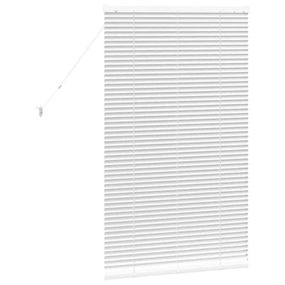Raam Blind met gordijnen Anders Wit 80 x 130 cm Aluminium