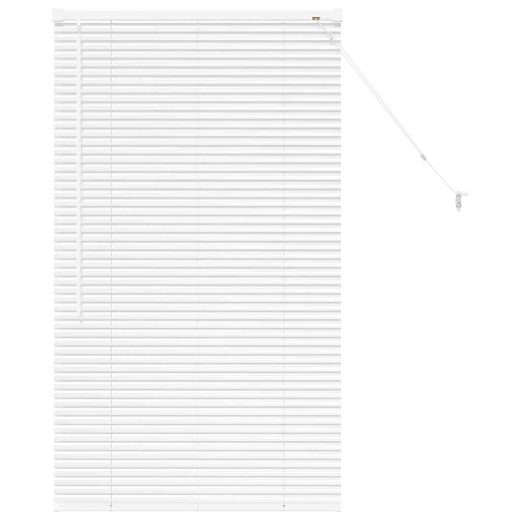 Raam Blind met gordijnen Anders Wit 80 x 130 cm Aluminium