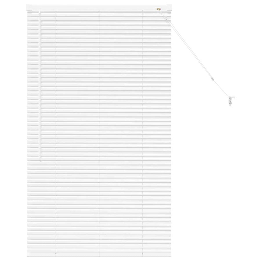 Raam Blind met gordijnen Anders Wit 80 x 130 cm Aluminium