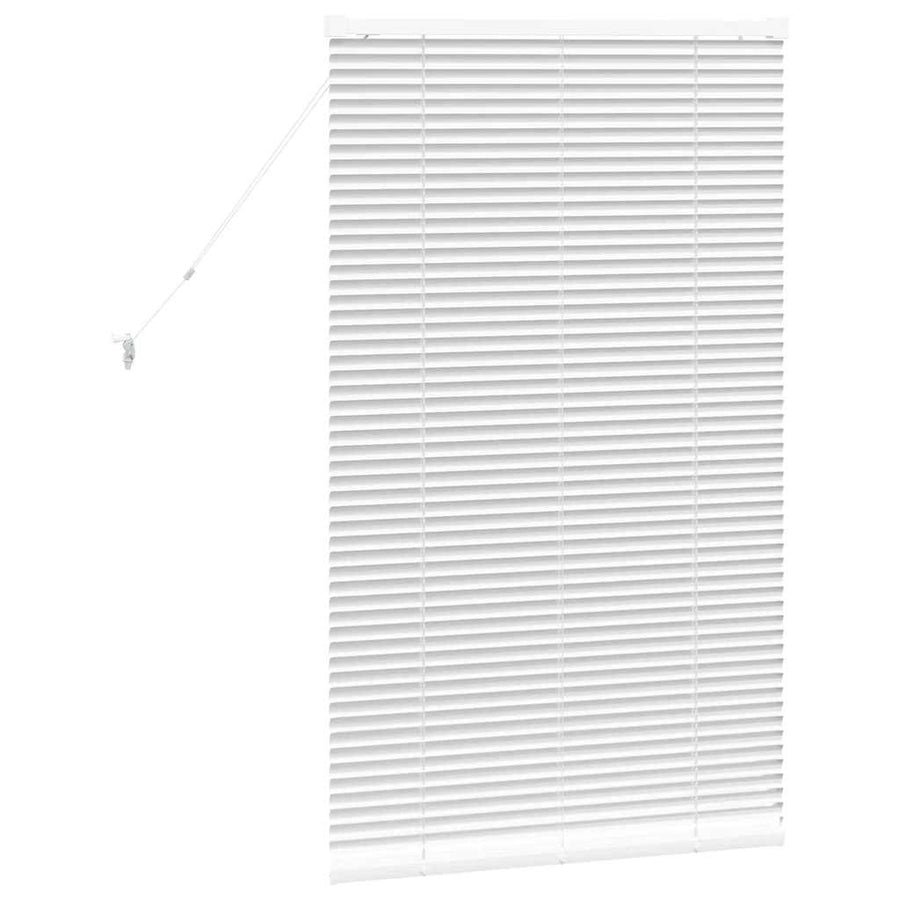 Raam Blind met gordijnen Anders Wit 80 x 130 cm Aluminium