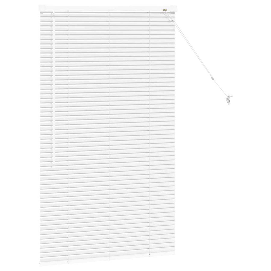 Raam Blind met gordijnen Anders Wit 80 x 130 cm Aluminium