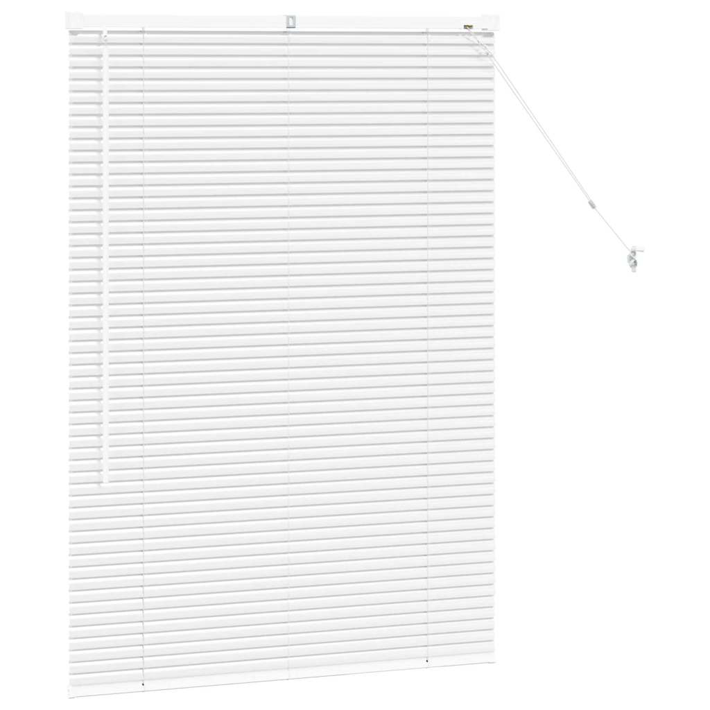 Raam Blind met gordijnen Anders Wit 80 x 130 cm Aluminium