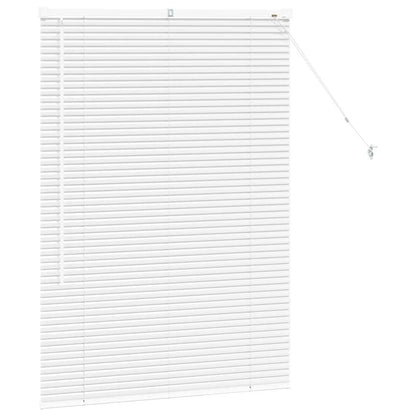 Raam Blind met gordijnen Anders Wit 80 x 130 cm Aluminium