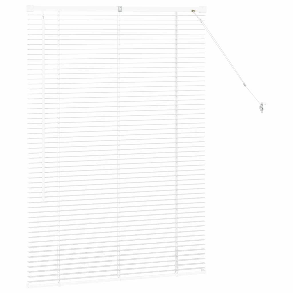 Raam Blind met gordijnen Anders Wit 80 x 130 cm Aluminium