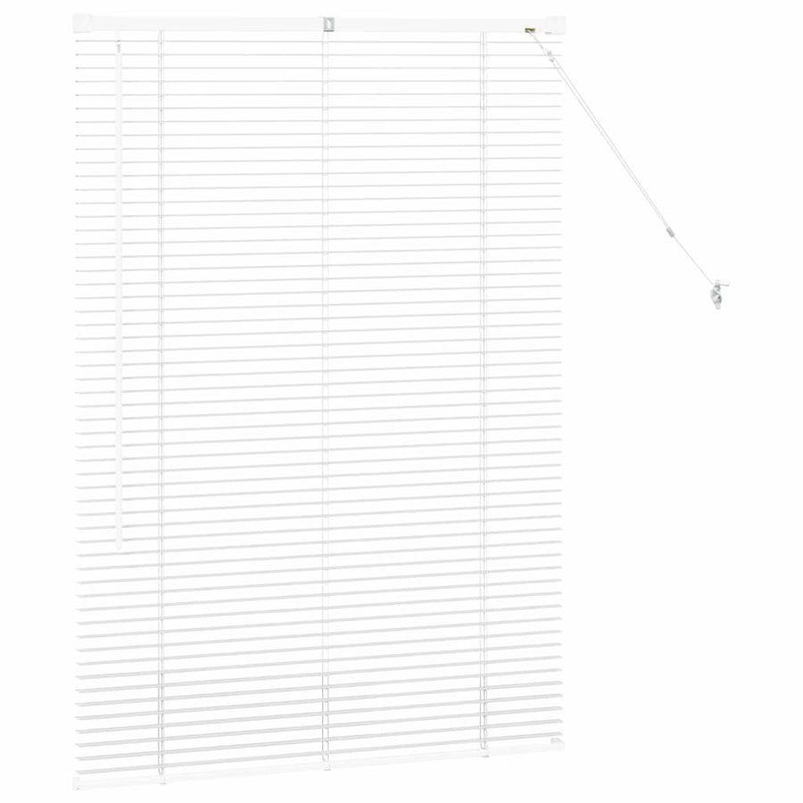 Raam Blind met gordijnen Anders Wit 80 x 130 cm Aluminium