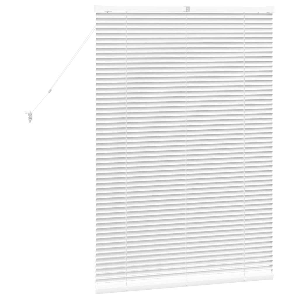 Raam Blind met gordijnen Anders Wit 80 x 130 cm Aluminium