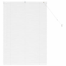 Raam Blind met gordijnen Anders Wit 80 x 130 cm Aluminium