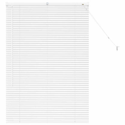 Raam Blind met gordijnen Anders Wit 80 x 130 cm Aluminium