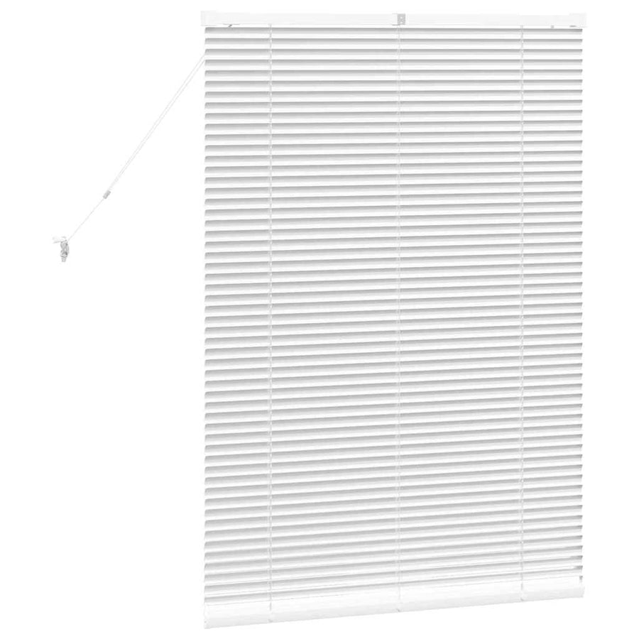 Raam Blind met gordijnen Anders Wit 80 x 130 cm Aluminium