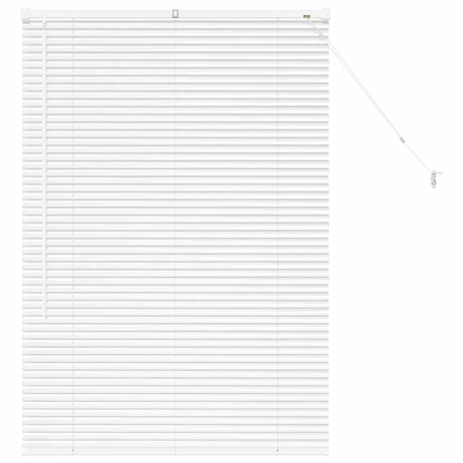 Raam Blind met gordijnen Anders Wit 80 x 130 cm Aluminium