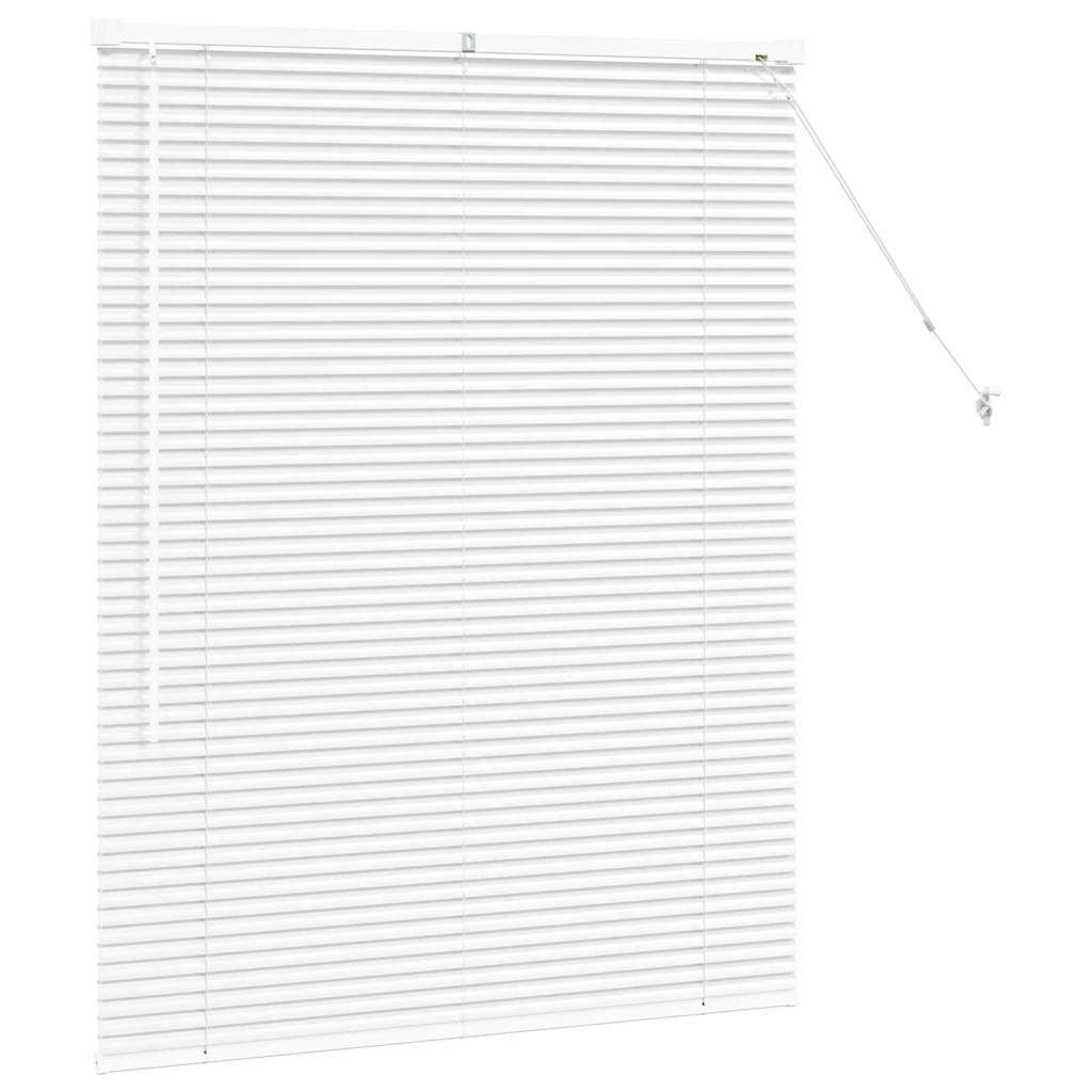 Raam Blind met gordijnen Anders Wit 100 x 130 cm Aluminium