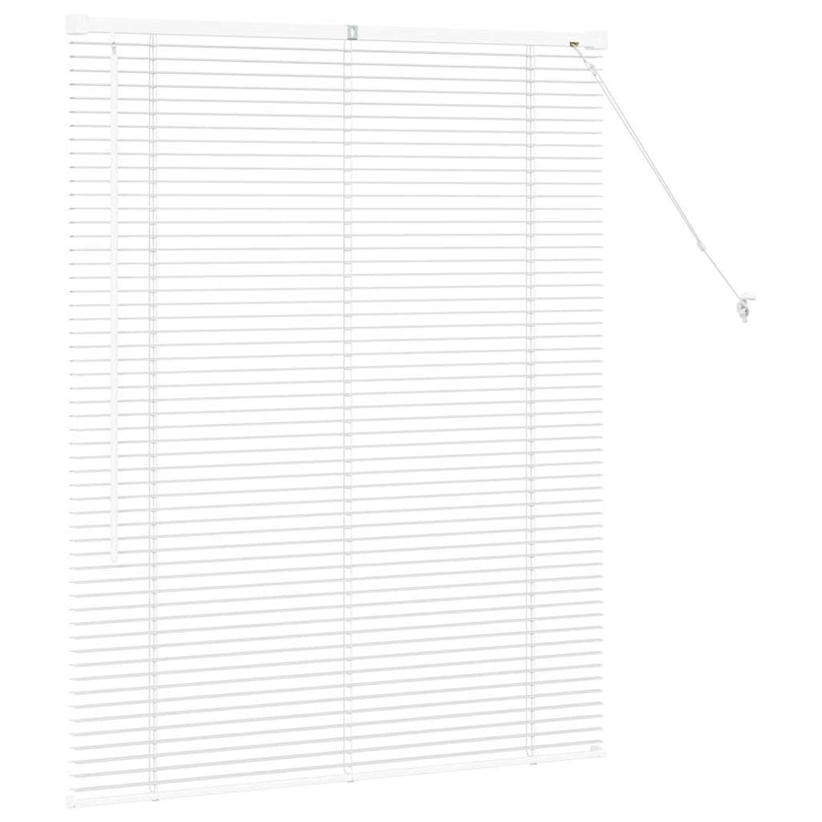 Raam Blind met gordijnen Anders Wit 100 x 130 cm Aluminium
