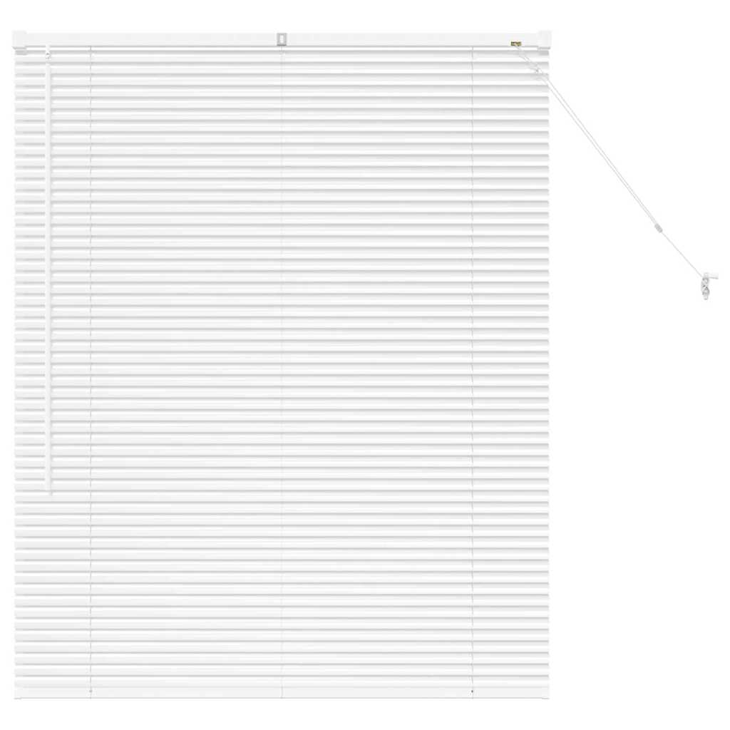 Raam Blind met gordijnen Anders Wit 100 x 130 cm Aluminium