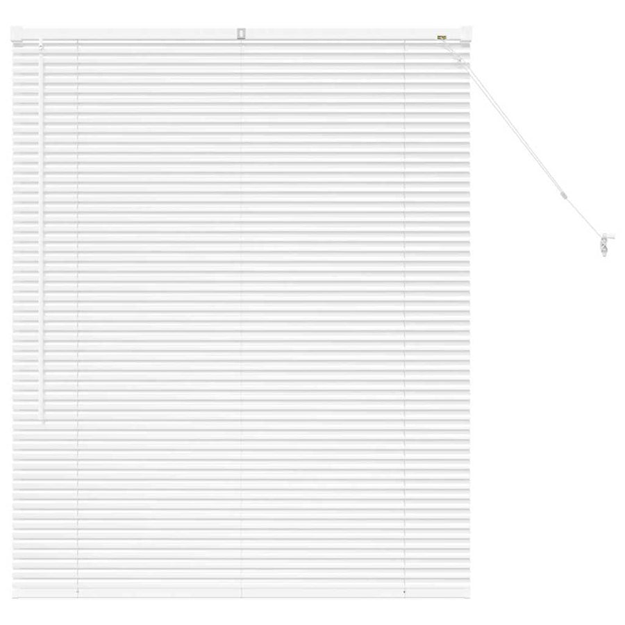 Raam Blind met gordijnen Anders Wit 105 x 130 cm Aluminium
