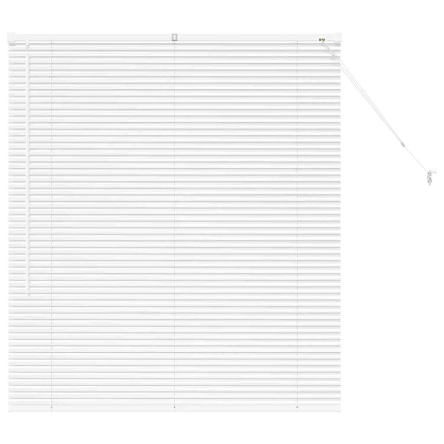 Raam Blind met gordijnen Anders Wit 110 x 130 cm Aluminium