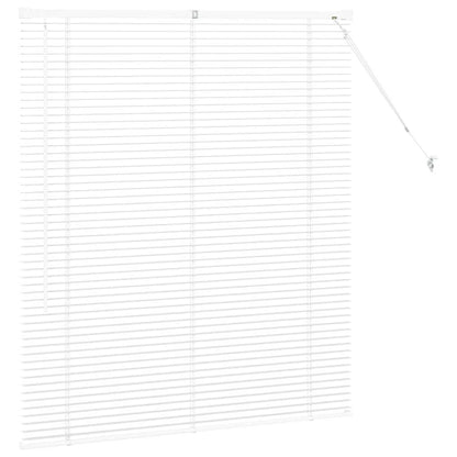 Raam Blind met gordijnen Anders Wit 80 x 130 cm Aluminium