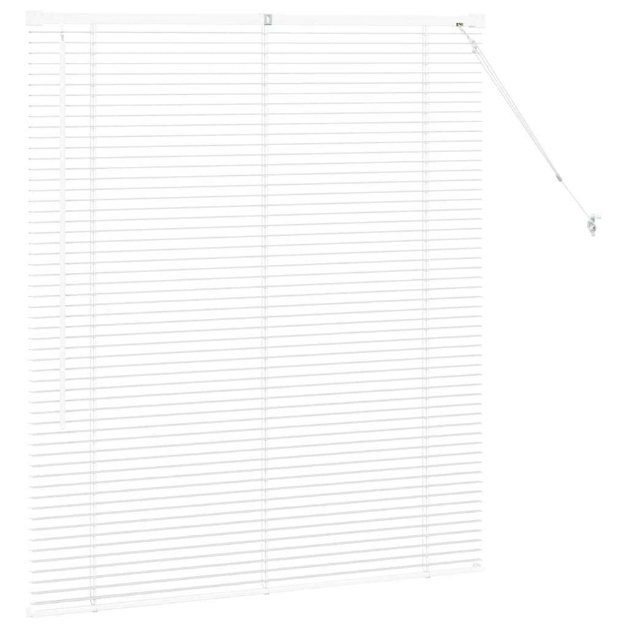Raam Blind met gordijnen Anders Wit 80 x 130 cm Aluminium