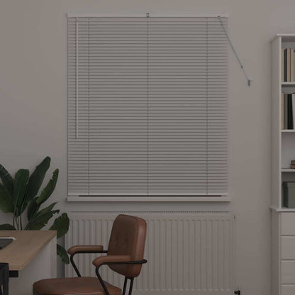 Raam Blind met gordijnen Anders Wit 80 x 130 cm Aluminium