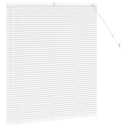 Raam Blind met gordijnen Anders Wit 80 x 130 cm Aluminium