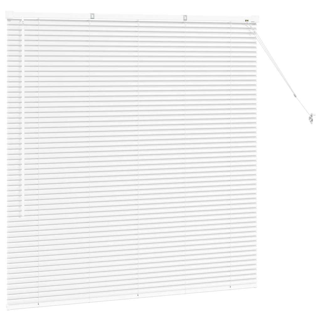 Raam Blind met gordijnen Anders Wit 80 x 130 cm Aluminium