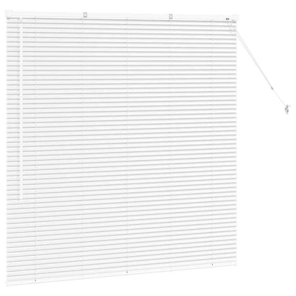 Raam Blind met gordijnen Anders Wit 80 x 130 cm Aluminium