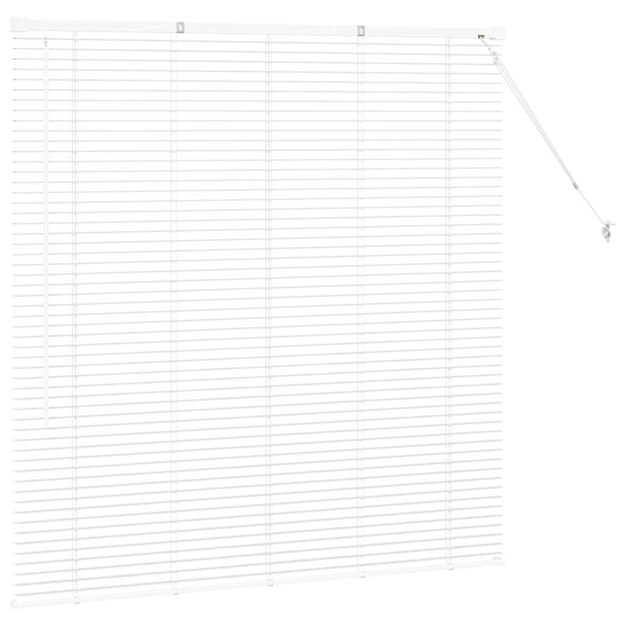 Raam Blind met gordijnen Anders Wit 80 x 130 cm Aluminium