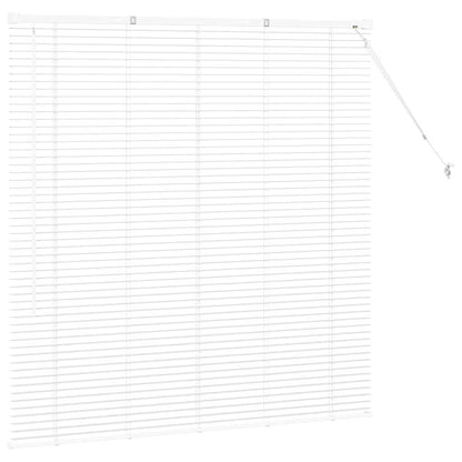 Raam Blind met gordijnen Anders Wit 135 x 130 cm Aluminium