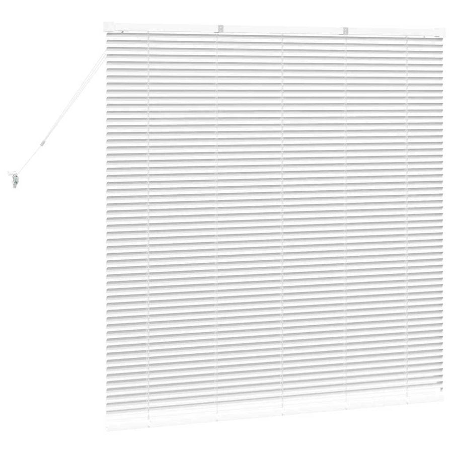 Raam Blind met gordijnen Anders Wit 135 x 130 cm Aluminium